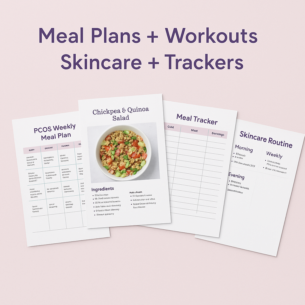 The 12-Week PCOS Hormone Reset Program (Ebook + Meal Plans + Trackers)