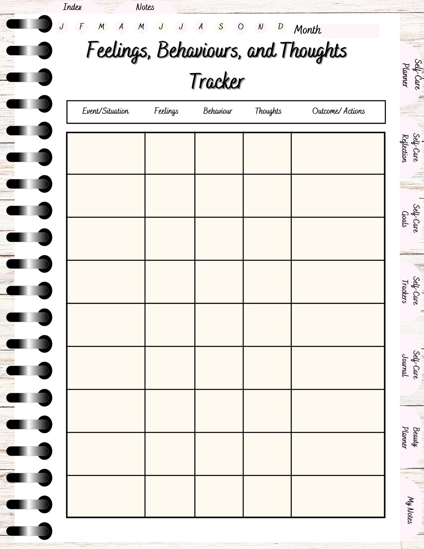 Self-Care Daily Planner